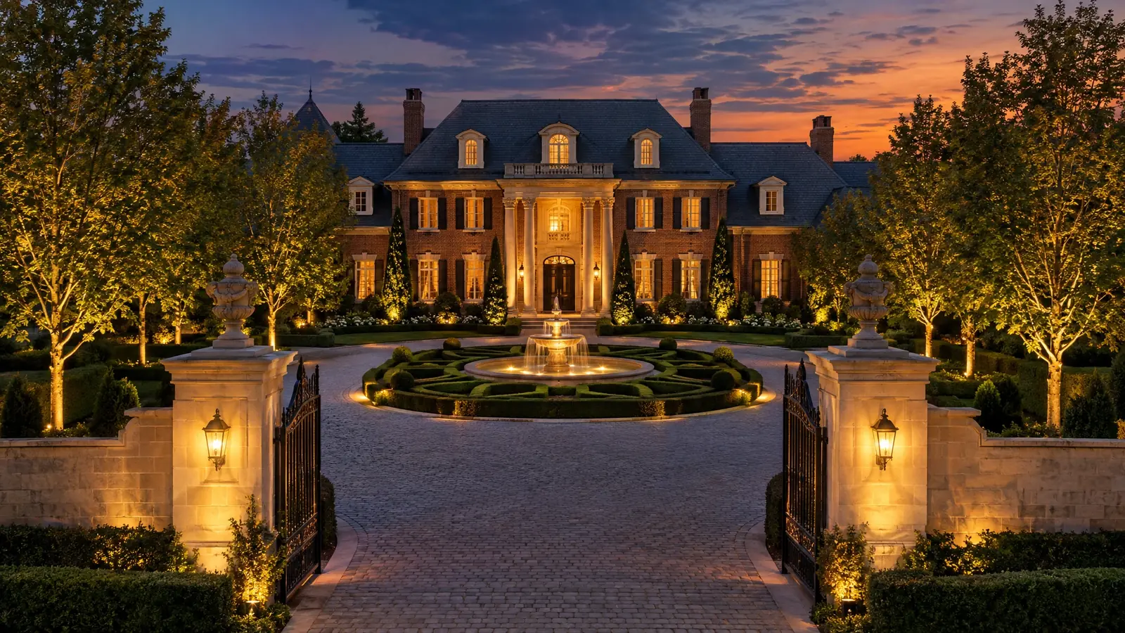 Outdoor lighting in Brentwood, Tennessee