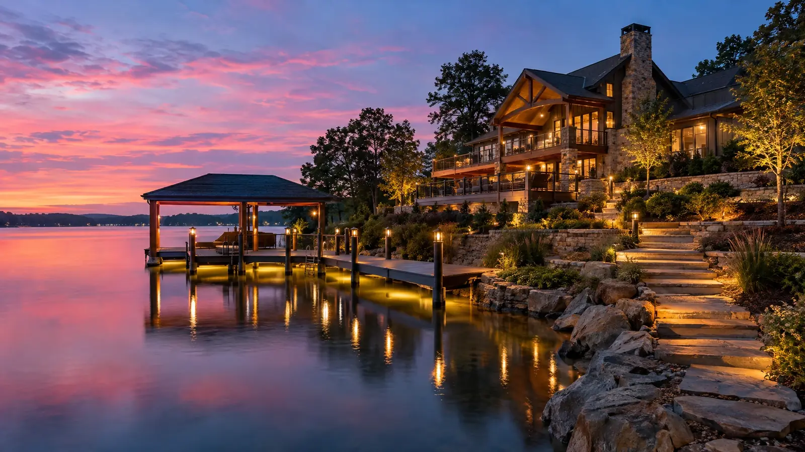 Outdoor lighting in Hendersonville, Tennessee