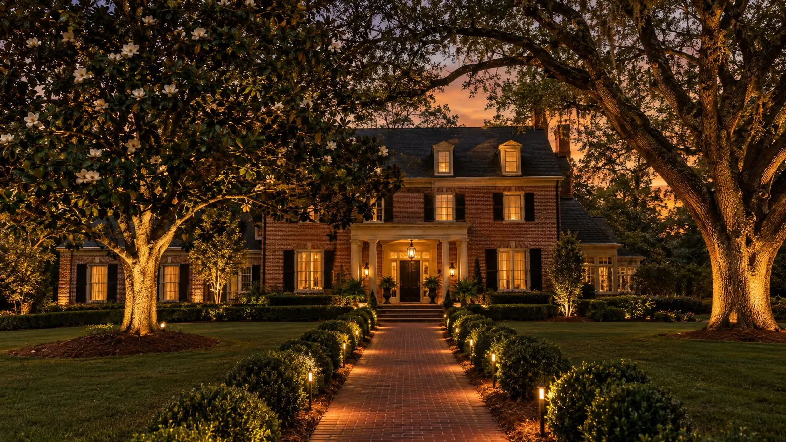 Outdoor lighting in Hermitage, Tennessee