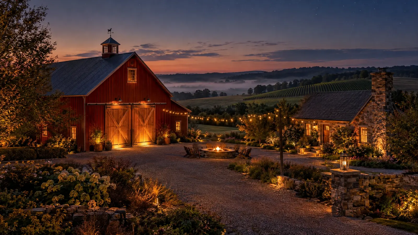 Outdoor lighting in Thompson’s Station, Tennessee