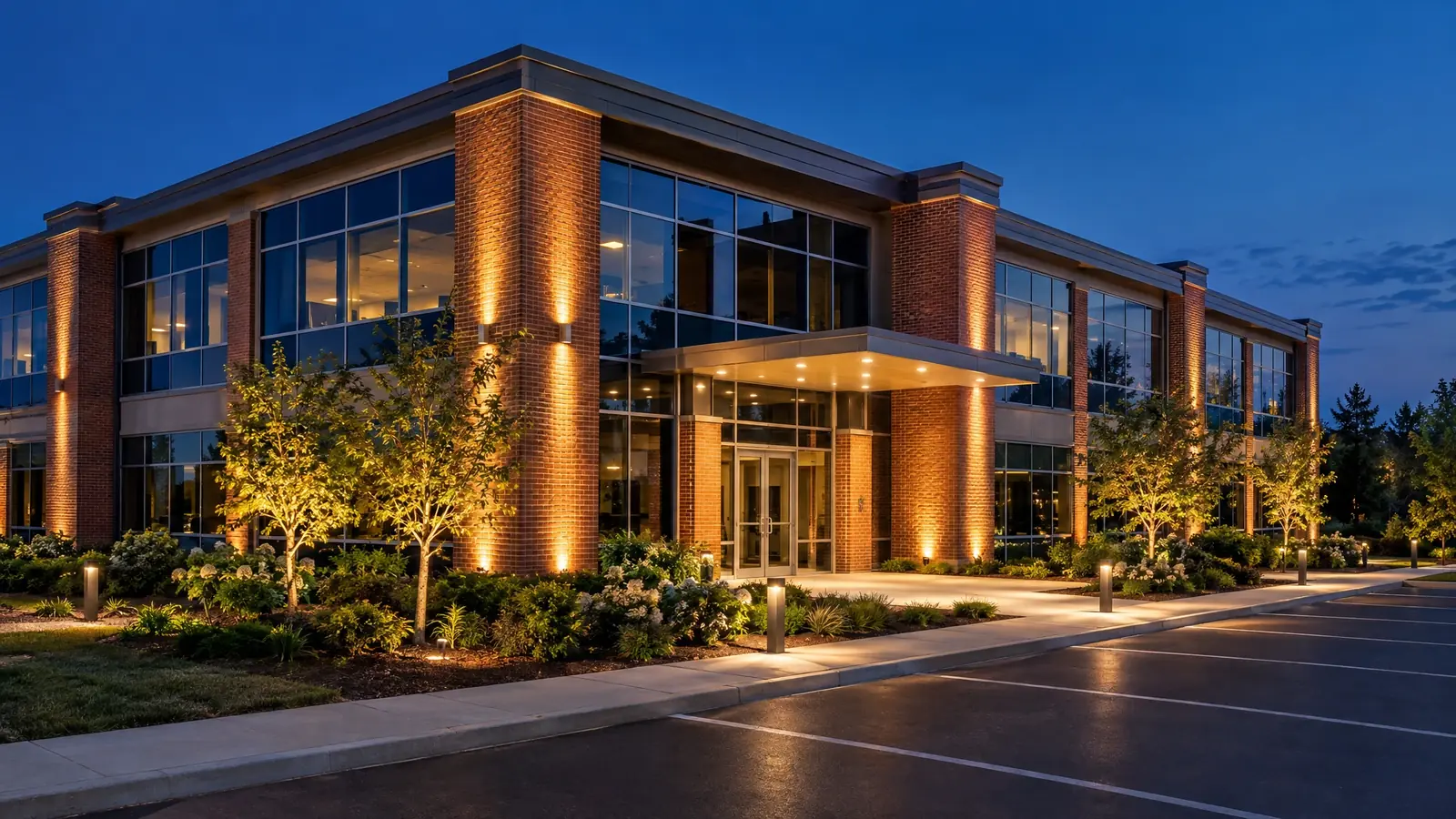 Commercial Landscape & Building Lighting lighting example