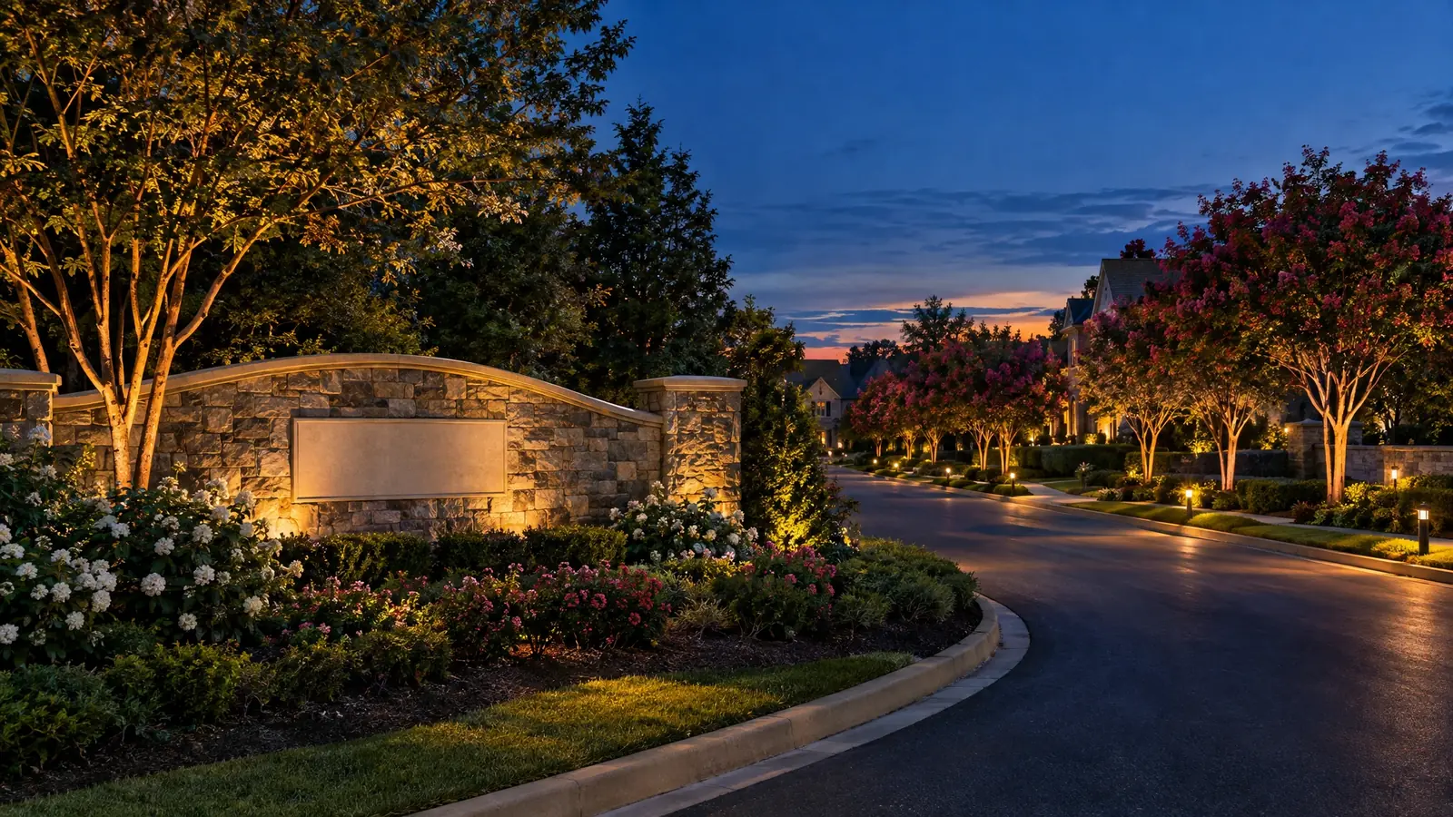 HOA & Community Entrance Lighting